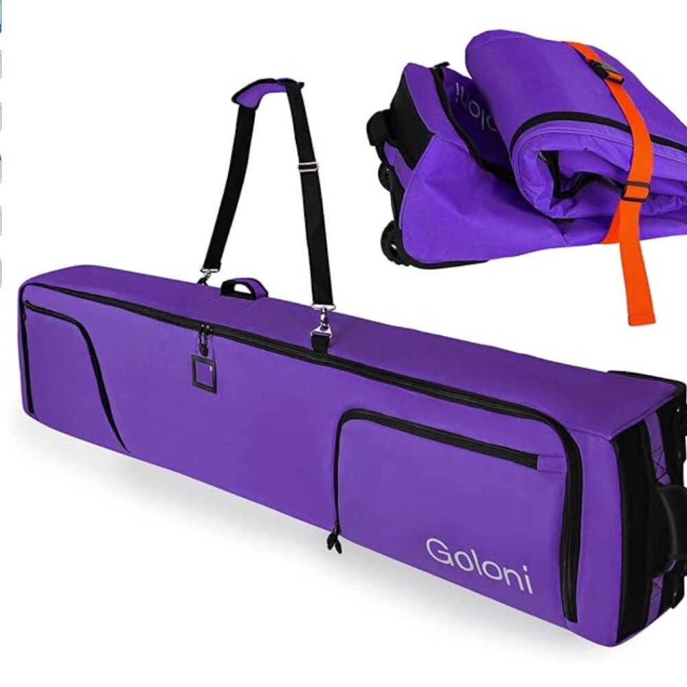 Ski Bag with Wheels - Fits 2 Pairs Skis (190cm)